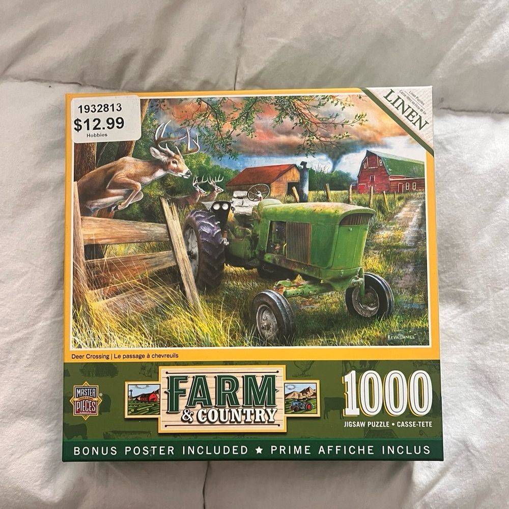 White Mountain Farm & Country Puzzle - Green and Red Scene